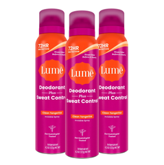 Clean Tangerine | Sweat Control Spray Deodorant 3-Pack