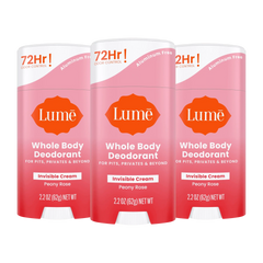 Peony Rose | Cream Stick Deodorant 3-Pack