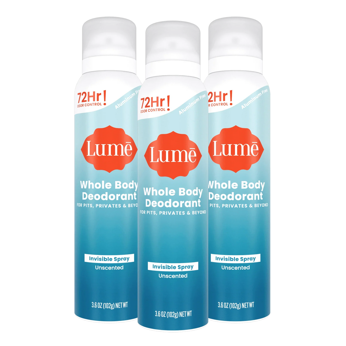 Unscented | Spray Deodorant 3-Pack