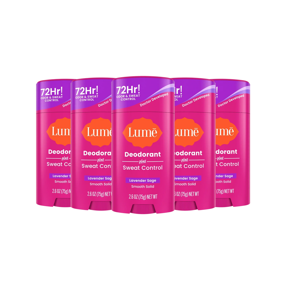 Lavender Sage | Sweat Control Solid Deodorant 5-Pack