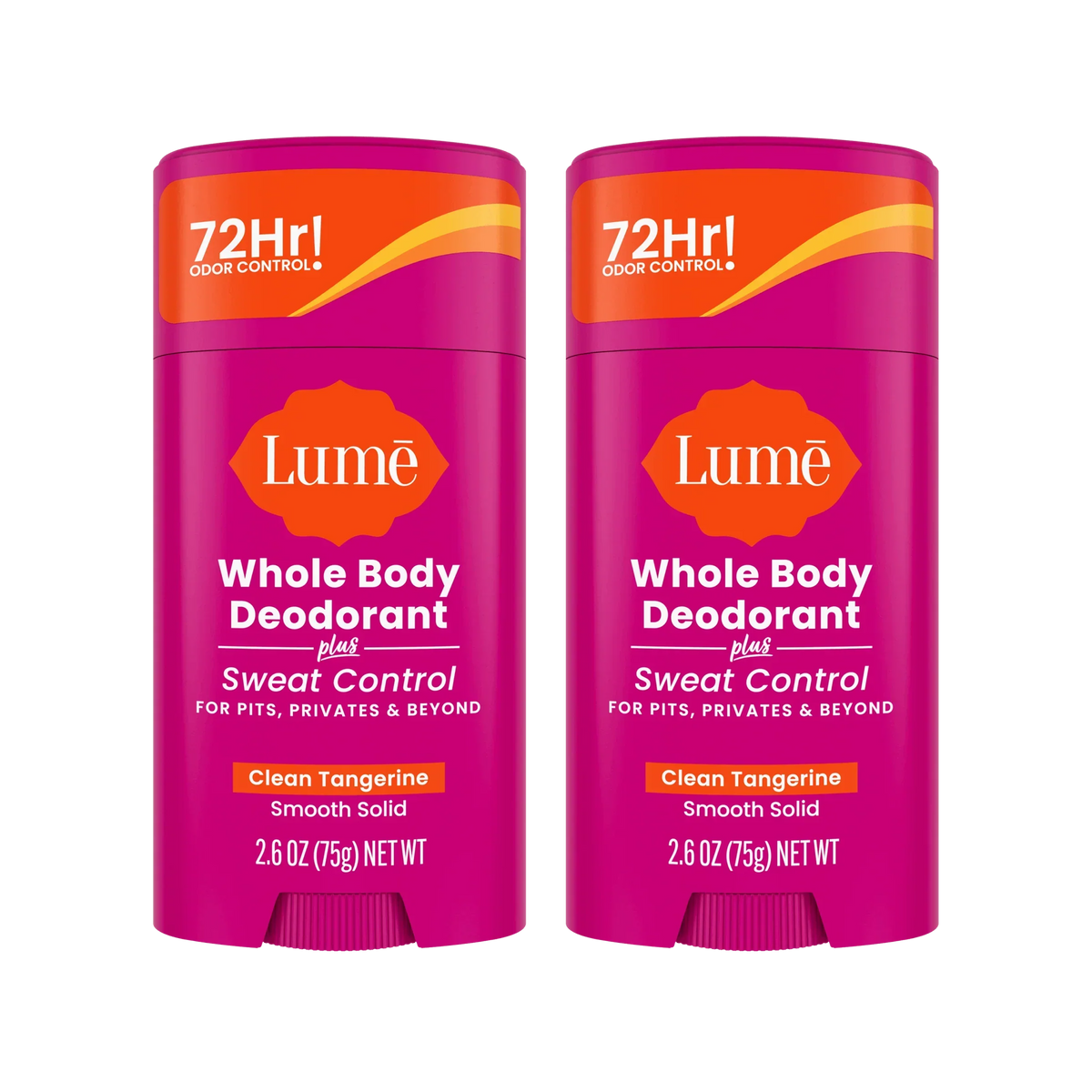Clean Tangerine | Sweat Control Solid Deodorant 2-Pack
