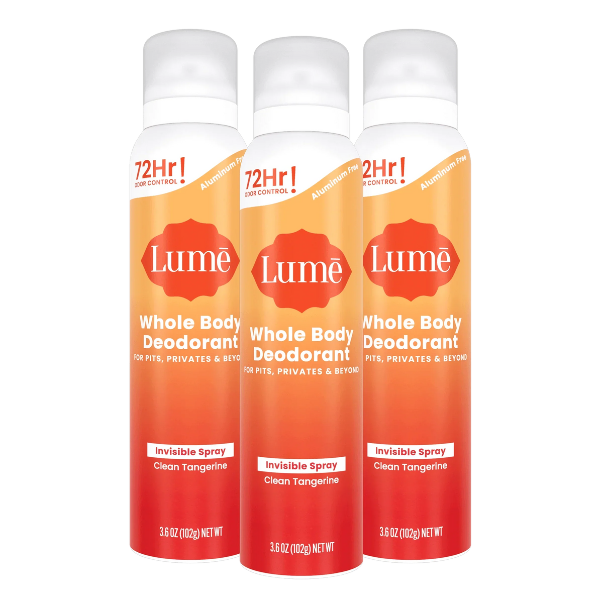 Clean Tangerine | Spray Deodorant 3-Pack