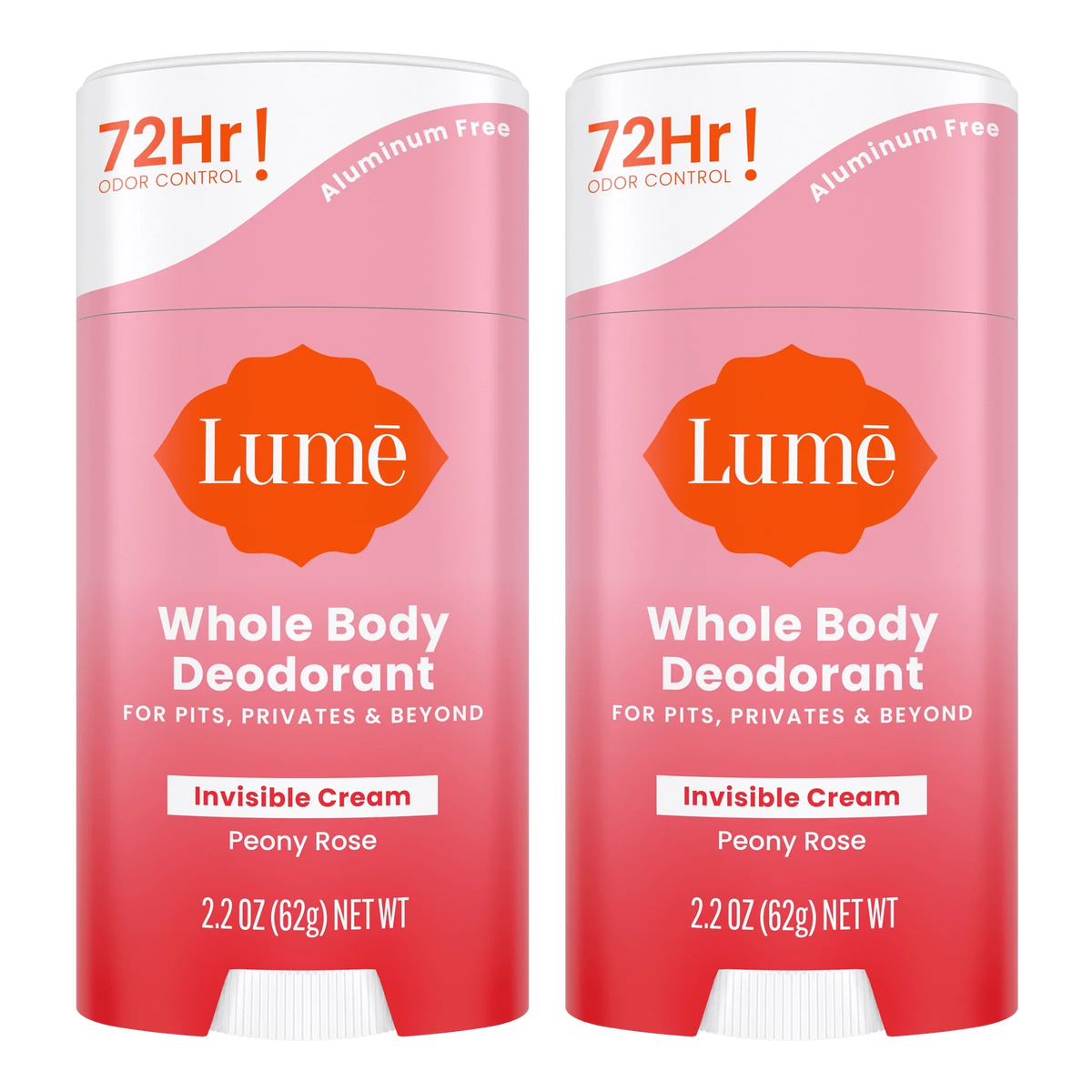 Peony Rose | Cream Stick Deodorant 2-Pack