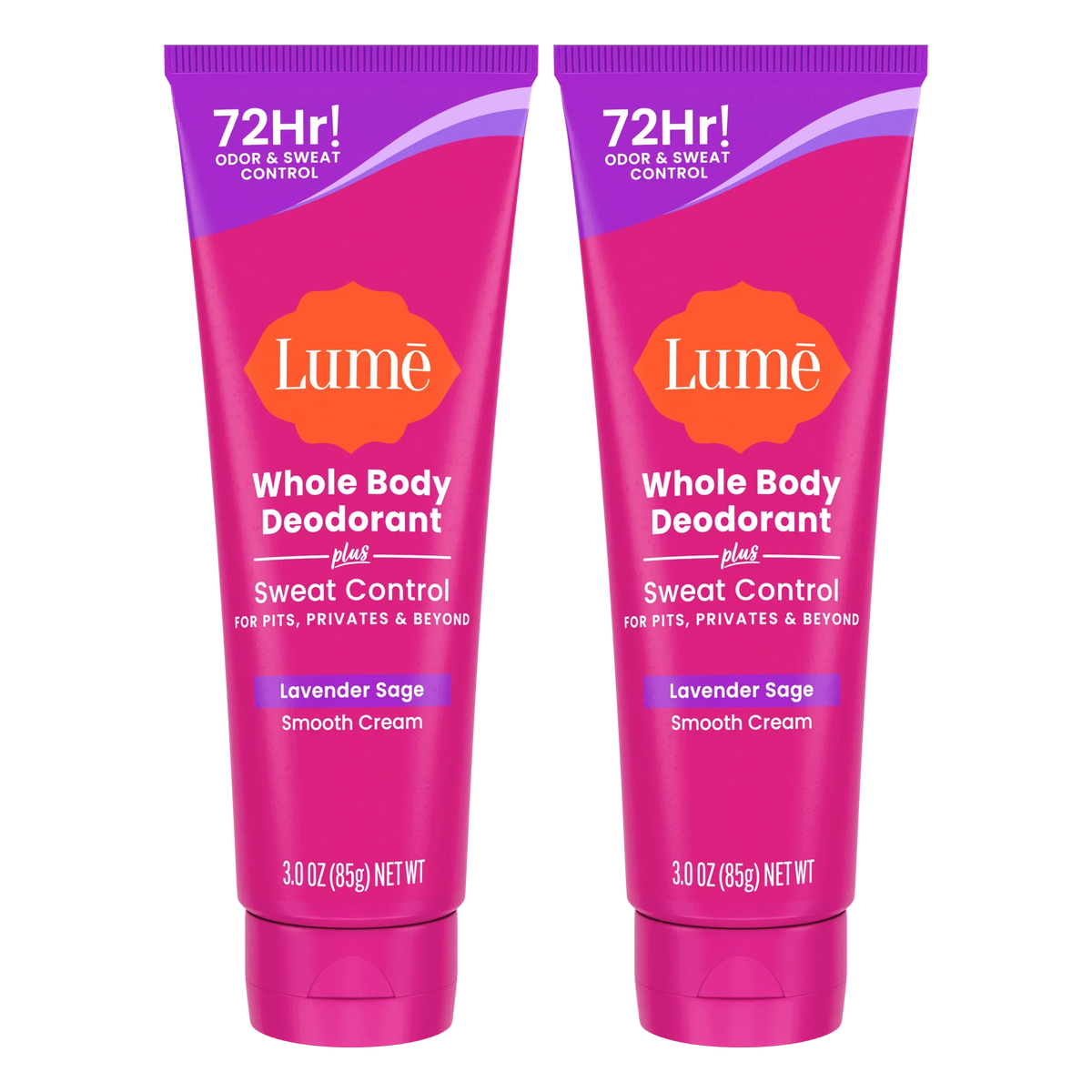 Lavender Sage | Cream Deodorant + Sweat Control 2-Pack